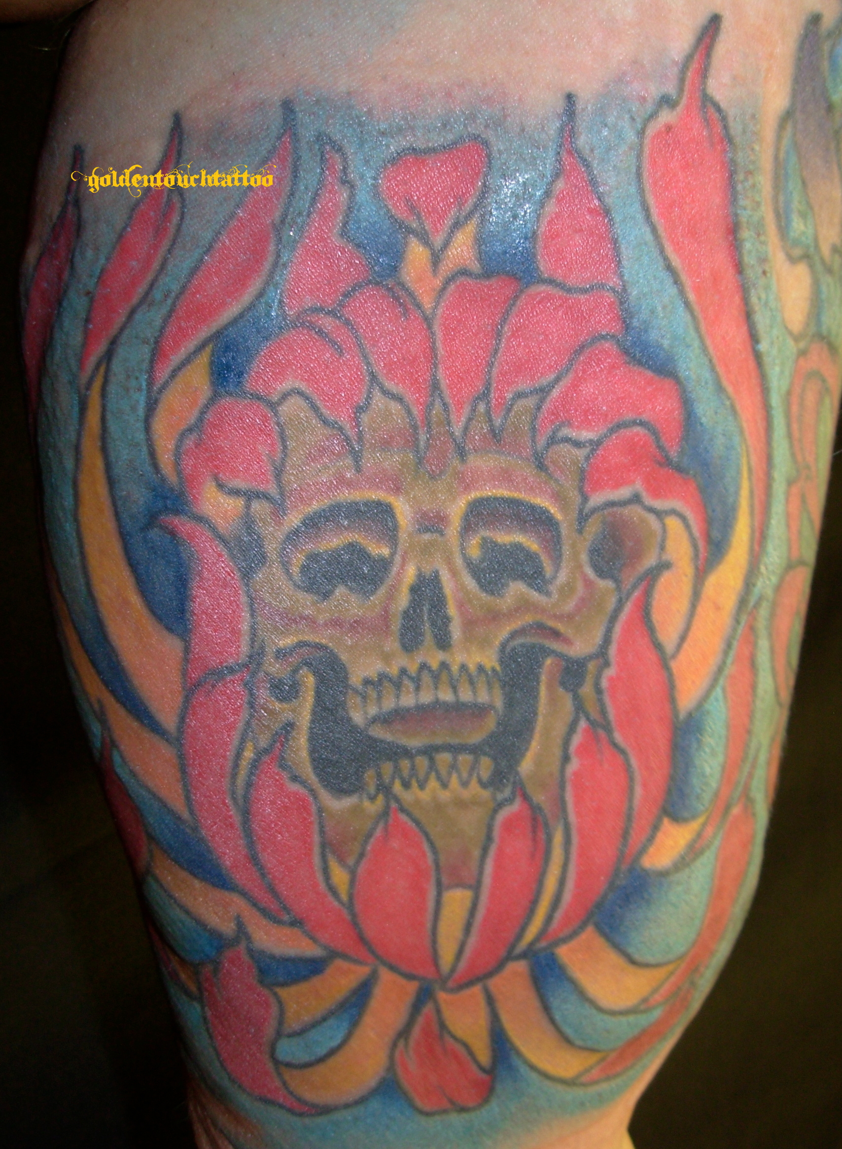 Hart crest tattoo Stockfoto -